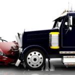 רכב פרטי עבר תאונת דרכים עם משאית